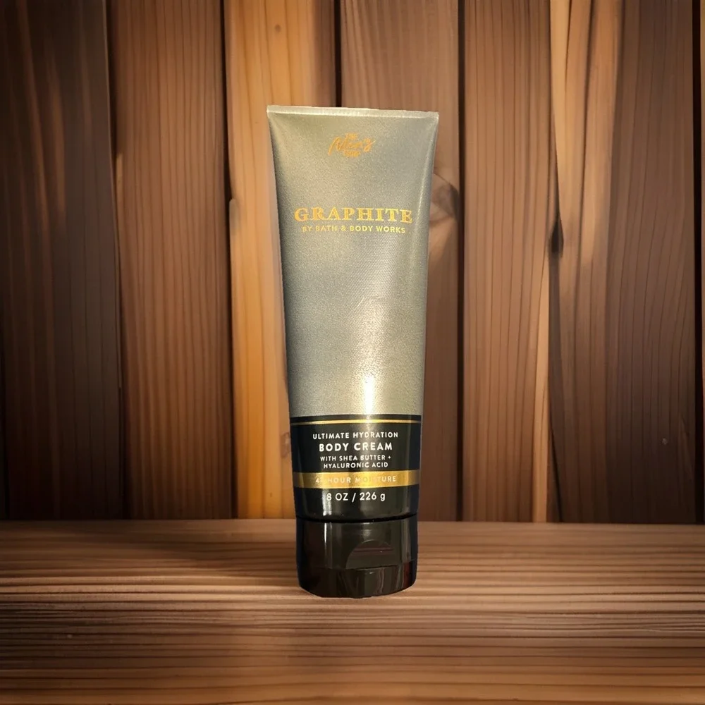 BATH & BODY WORKS GRAPHITE MEN'S COLLECTION (2025) PRESENTATION BODY CREAM 8OZ‎